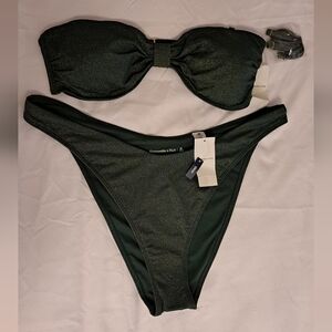 Abercrombie & Fitch Dark Green Bikini Set